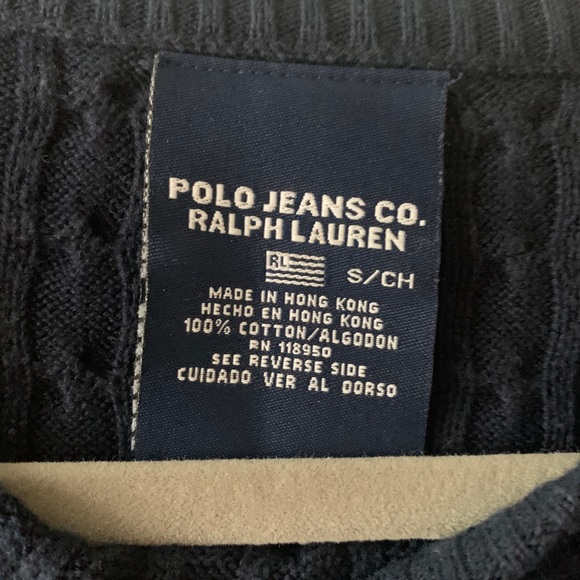 Polo Jeans Ralph Lauren Navy Sweater - Picture 2 of 2